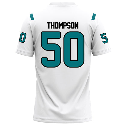 Coastal Carolina - NCAA Football : Nate Thompson - White Football Jersey-1