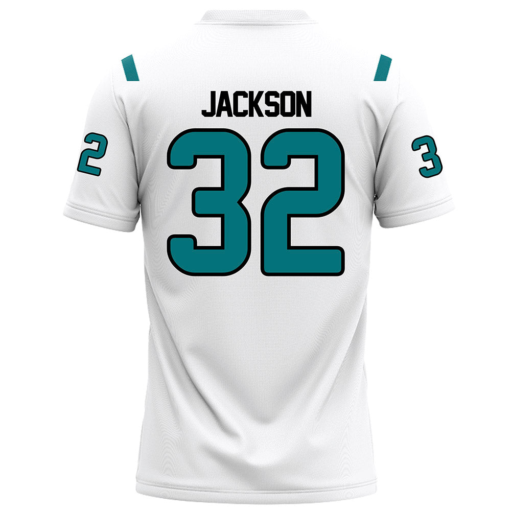 Coastal Carolina - NCAA Football : Jayden Jackson - White Football Jersey