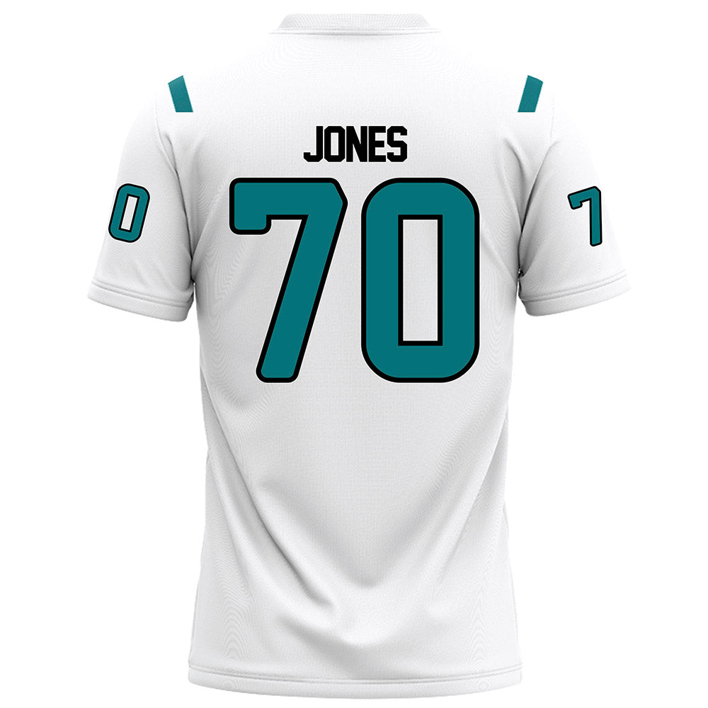 Coastal Carolina - NCAA Football : Daniel Jones - White Football Jersey-1