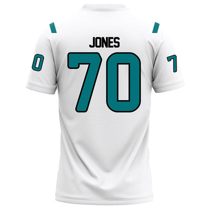 Coastal Carolina - NCAA Football : Daniel Jones - White Football Jersey-1