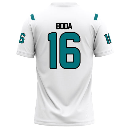 Coastal Carolina - NCAA Football : Blake Boda - White Football Jersey-1