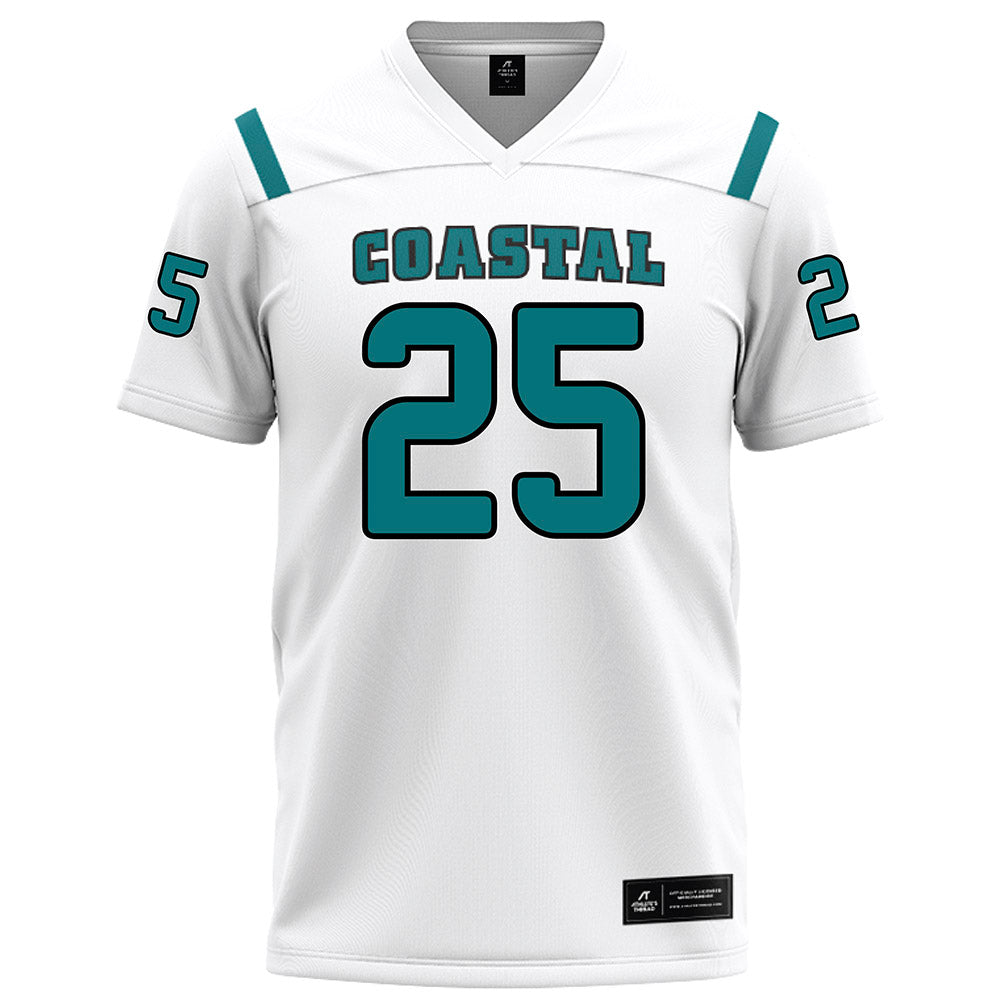 Coastal Carolina - NCAA Football : Brandon Rose - White Football Jersey-0
