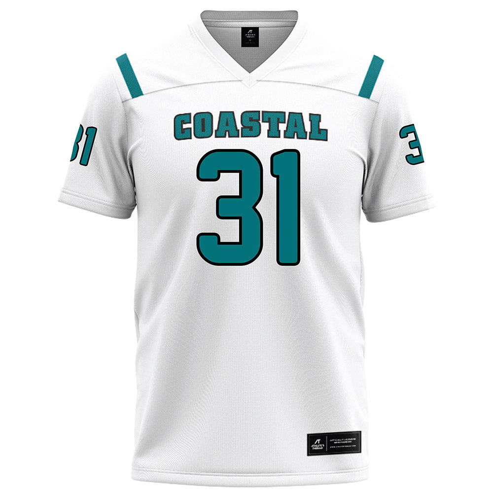 Coastal Carolina - NCAA Football : Walt Gray - White Football Jersey-0