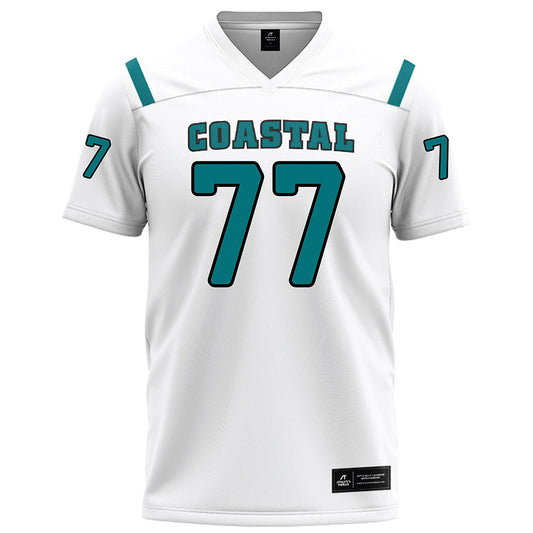 Coastal Carolina - NCAA Football : Johnathan Ashley - White Football Jersey-0