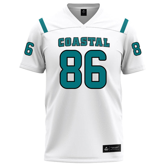 Coastal Carolina - NCAA Football : Joshua Humes - White Football Jersey-0