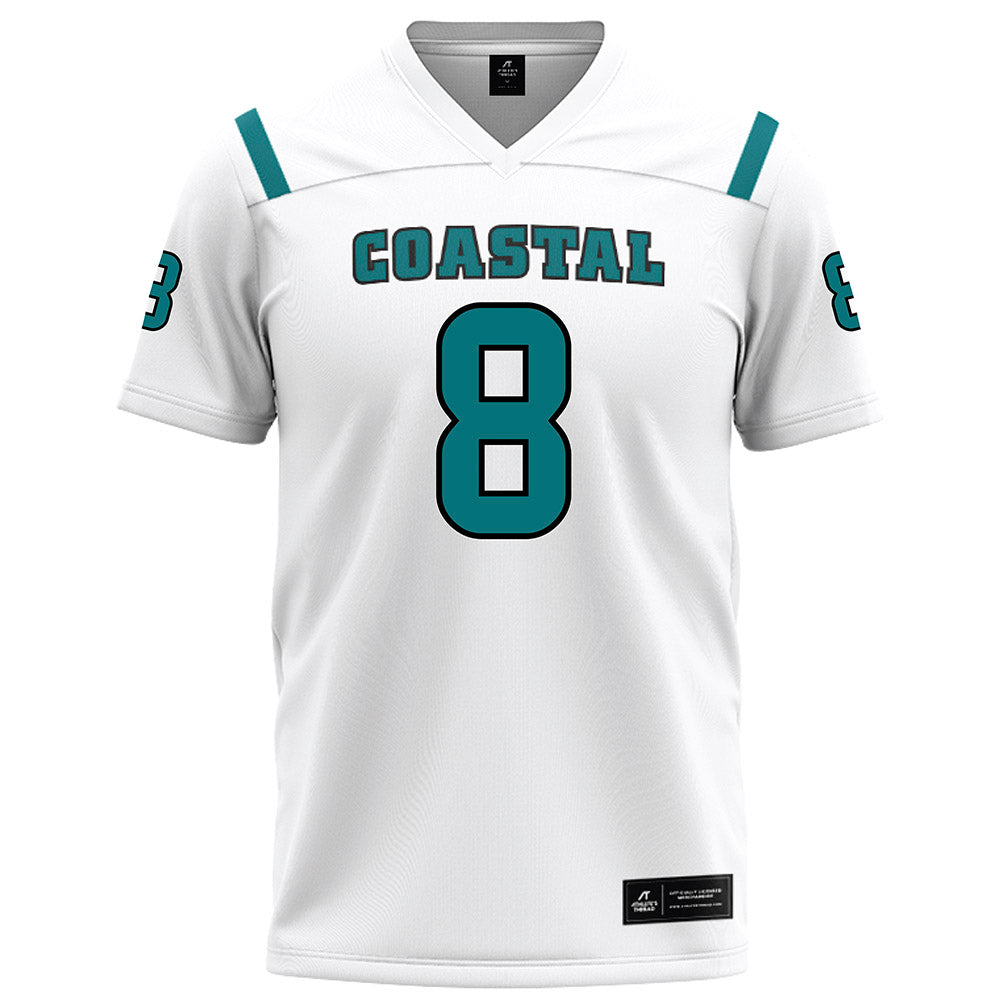Coastal Carolina - NCAA Football : Myles Mooyoung - White Football Jersey-0