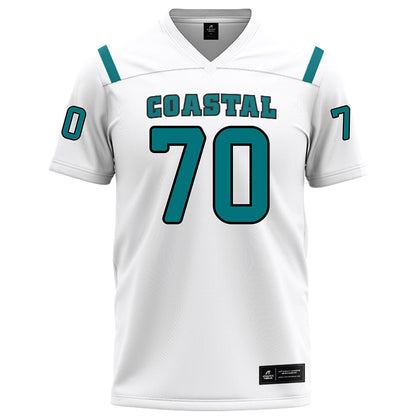 Coastal Carolina - NCAA Football : Daniel Jones - White Football Jersey-0