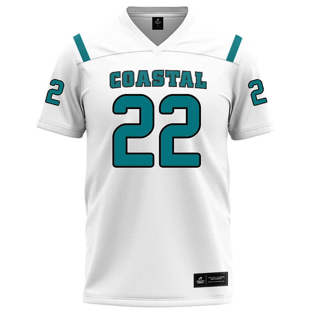 Coastal Carolina - NCAA Football : Jacob Robinson - White Football Jersey-0