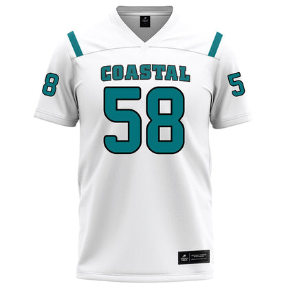 Coastal Carolina - NCAA Football : Sam Ross - White Football Jersey-0
