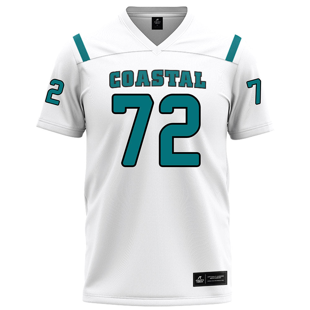 Coastal Carolina - NCAA Football : Dominic Rijos - White Football Jersey-0