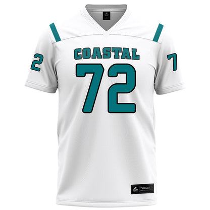Coastal Carolina - NCAA Football : Dominic Rijos - White Football Jersey-0