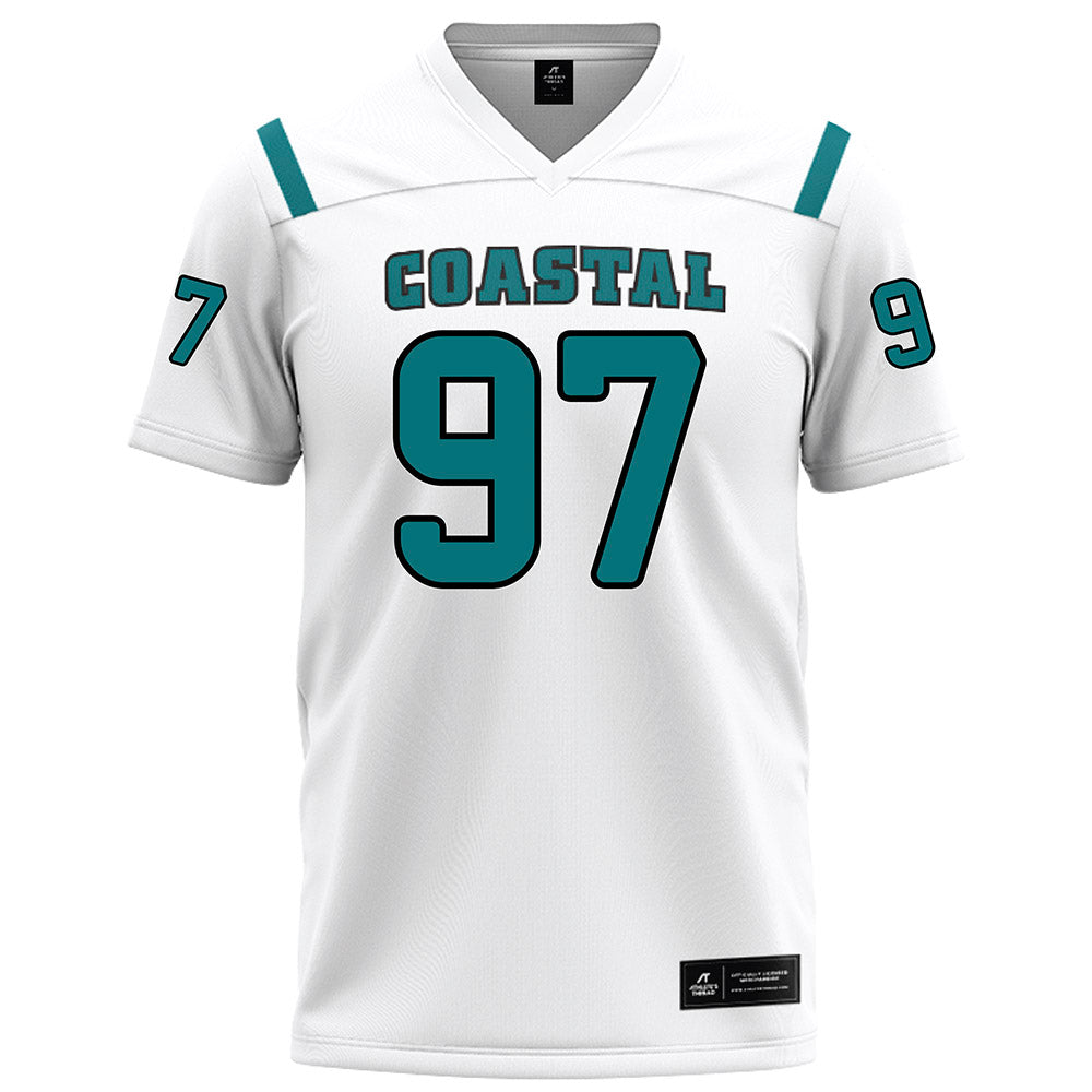 Coastal Carolina - NCAA Football : Emile Sebafundi - White Football Jersey-0