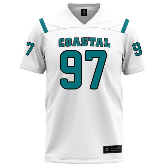 Coastal Carolina - NCAA Football : Emile Sebafundi - White Football Jersey-0