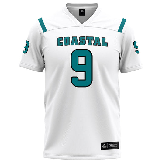 Coastal Carolina - NCAA Football : Emmett Brown - White Football Jersey-0