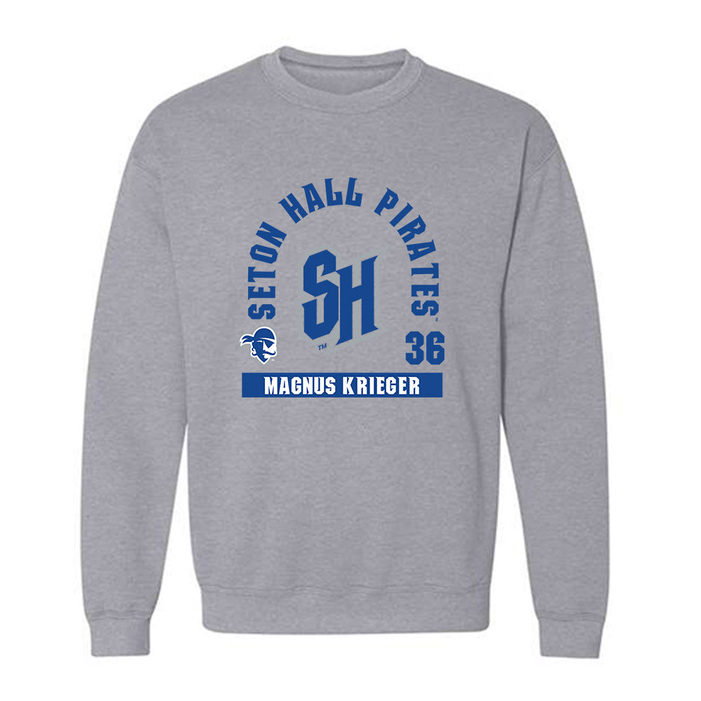 Seton Hall - NCAA Baseball : Magnus Krieger - Fashion Shersey Crewneck Sweatshirt-0