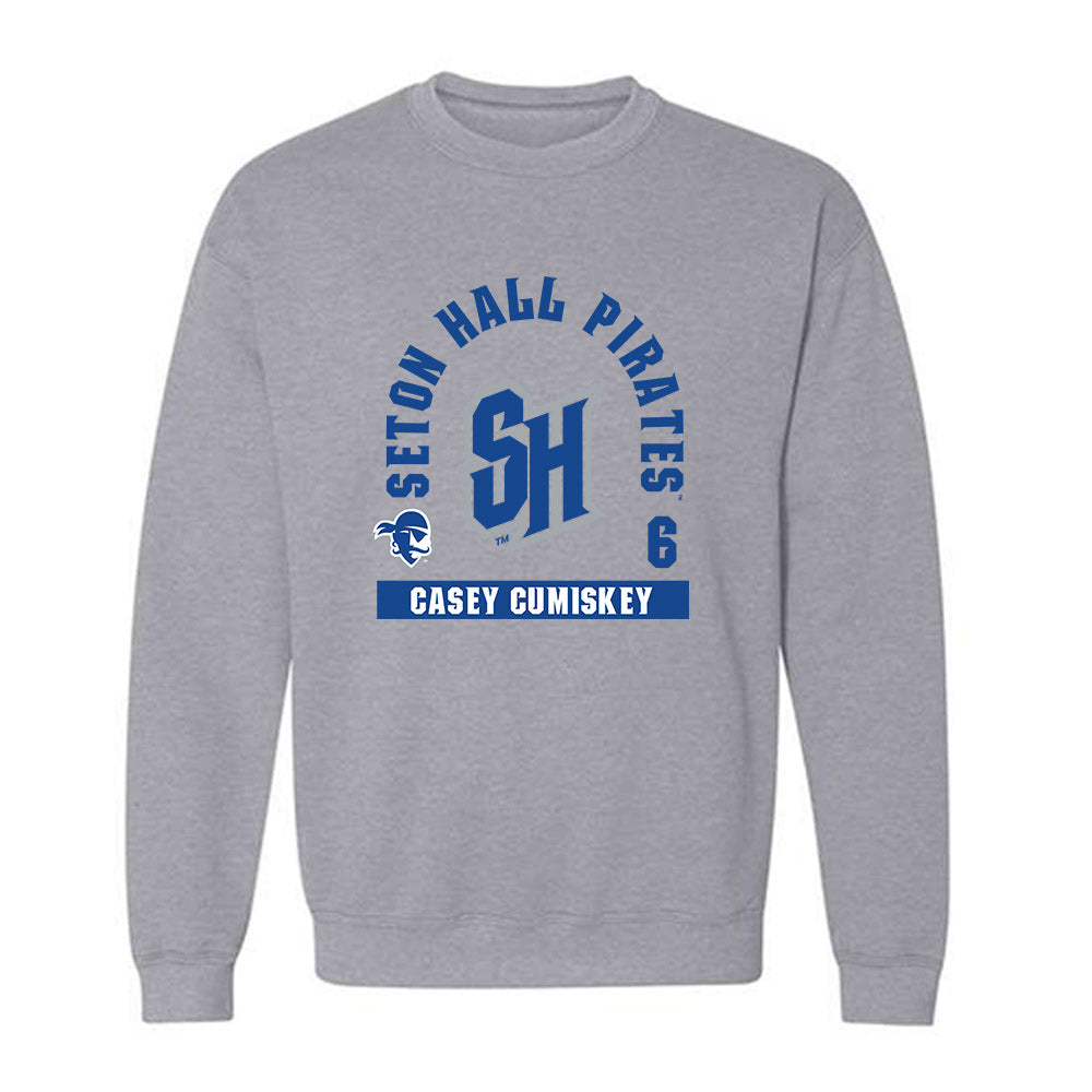 Seton Hall - NCAA Baseball : Casey Cumiskey - Fashion Shersey Crewneck Sweatshirt-0
