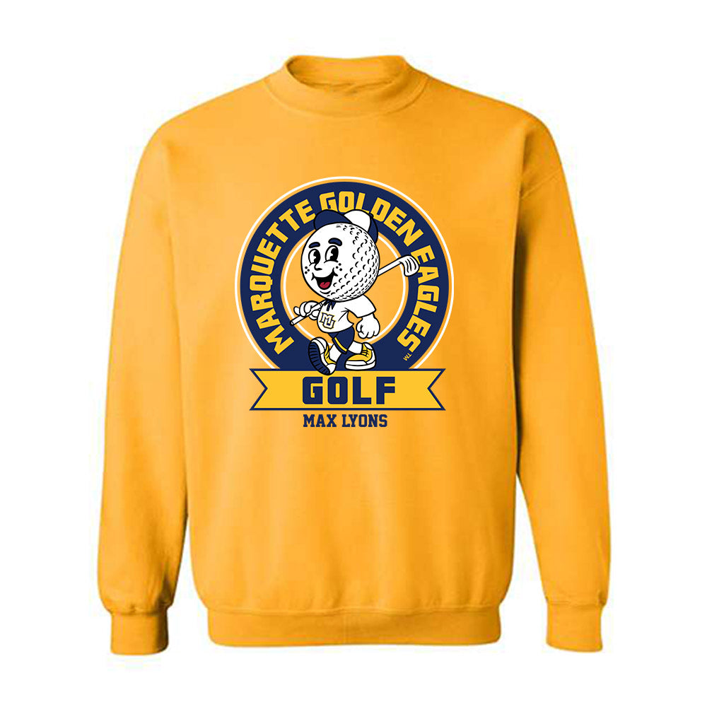 Marquette - NCAA Men's Golf : Max Lyons - Fashion Shersey Crewneck Sweatshirt