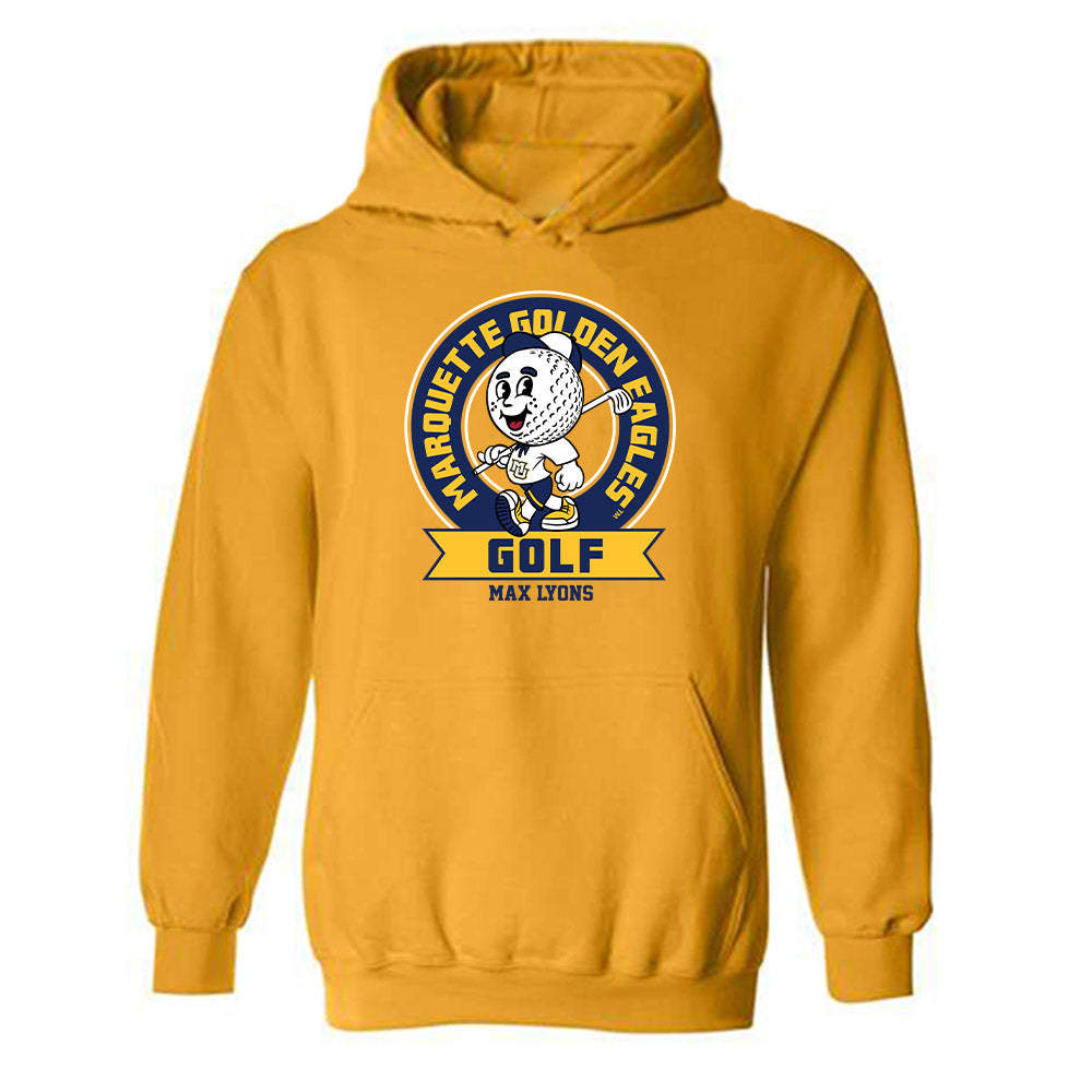 Marquette - NCAA Men's Golf : Max Lyons - Fashion Shersey Hooded Sweatshirt