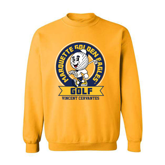 Marquette - NCAA Men's Golf : Vincent Cervantes - Fashion Shersey Crewneck Sweatshirt-0