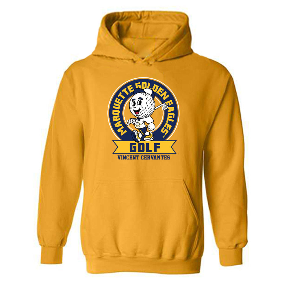 Marquette - NCAA Men's Golf : Vincent Cervantes - Fashion Shersey Hooded Sweatshirt-0