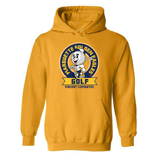 Marquette - NCAA Men's Golf : Vincent Cervantes - Fashion Shersey Hooded Sweatshirt-0