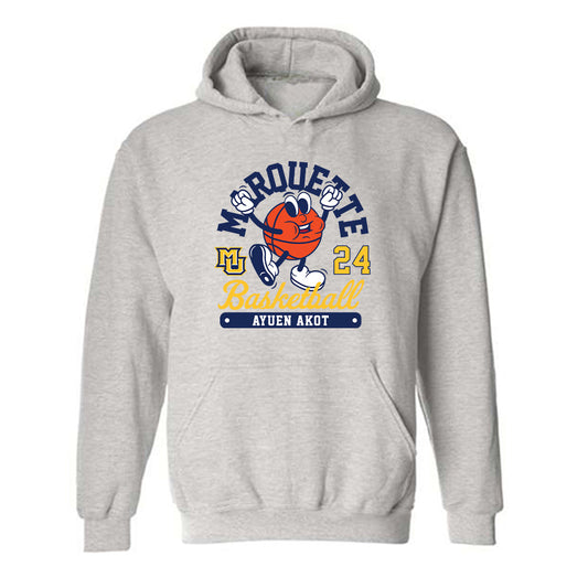 Marquette - NCAA Women's Basketball : Ayuen Akot - Fashion Shersey Hooded Sweatshirt