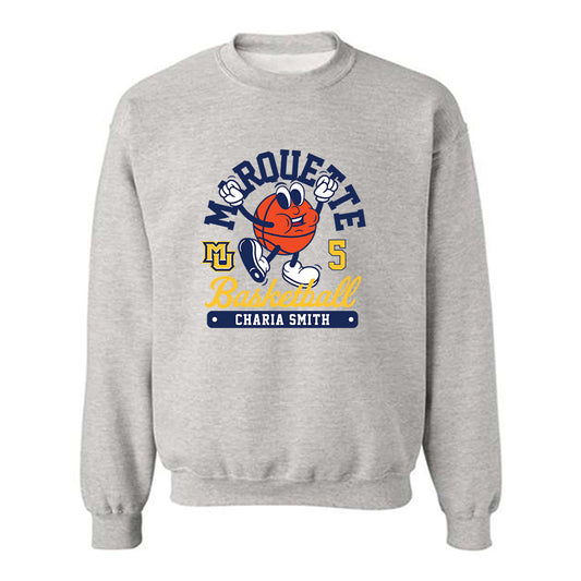 Marquette - NCAA Women's Basketball : Charia Smith - Fashion Shersey Crewneck Sweatshirt-0