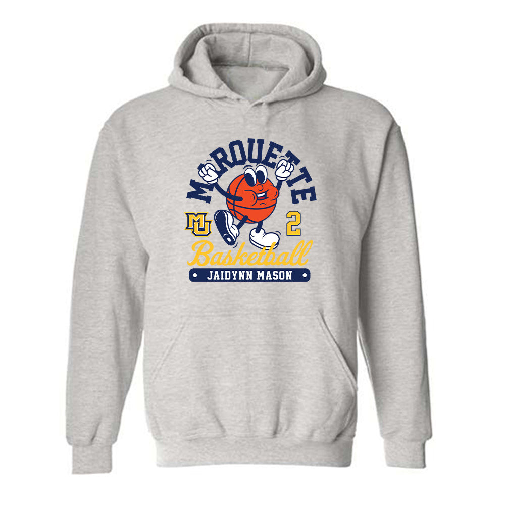 Marquette - NCAA Women's Basketball : Jaidynn Mason - Fashion Shersey Hooded Sweatshirt-0