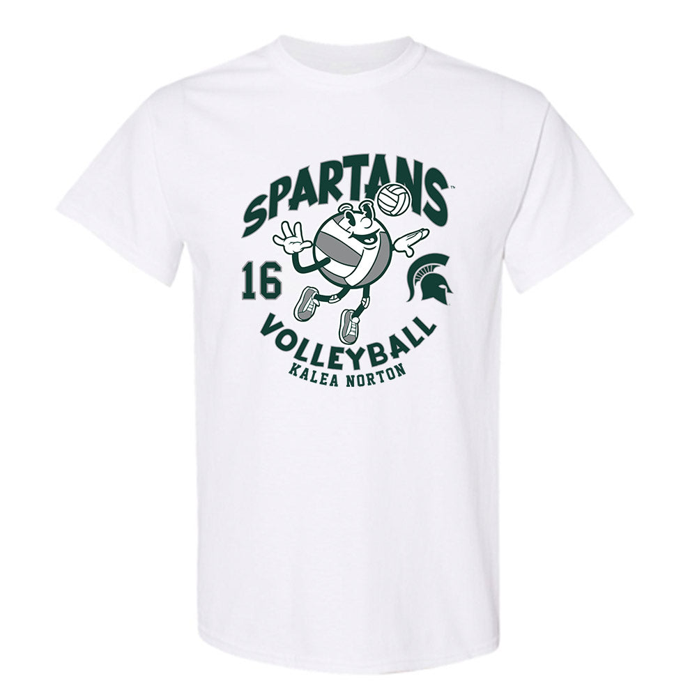 Michigan State - NCAA Women's Volleyball : Kalea Norton - Fashion Shersey T-Shirt-0