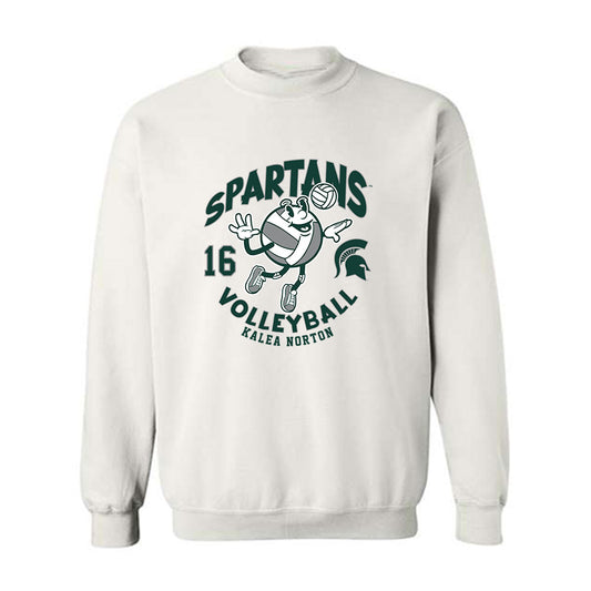 Michigan State - NCAA Women's Volleyball : Kalea Norton - Fashion Shersey Crewneck Sweatshirt-0