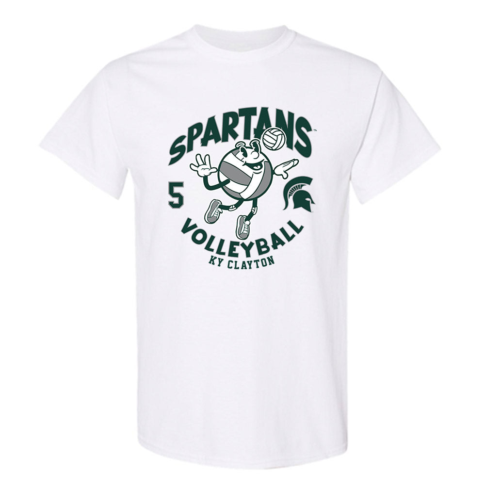 Michigan State - NCAA Women's Volleyball : Ky Clayton - Fashion Shersey T-Shirt