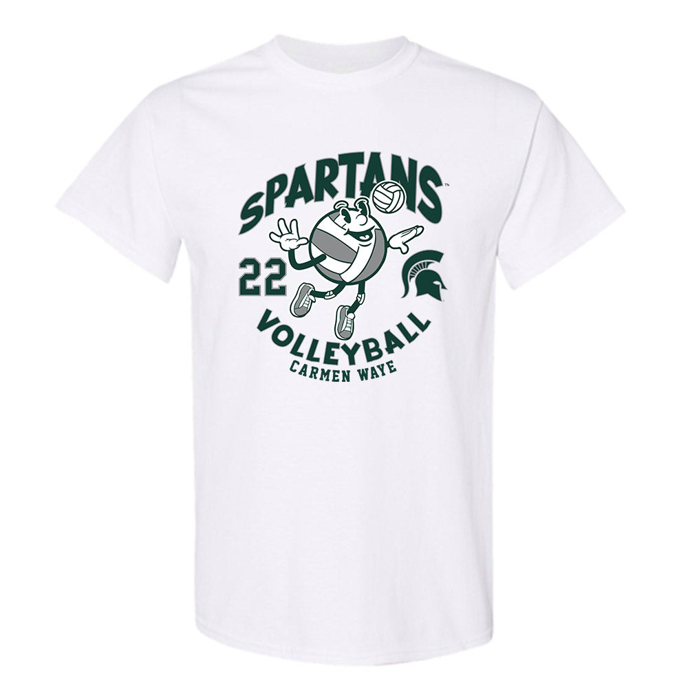 Michigan State - NCAA Women's Volleyball : Carmen Waye - Fashion Shersey T-Shirt-0