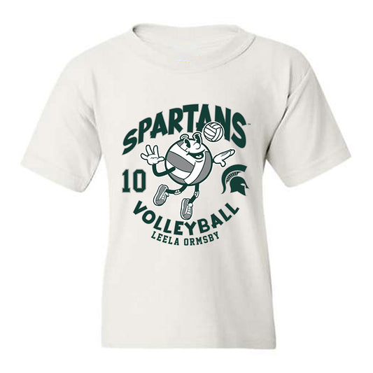 Michigan State - NCAA Women's Volleyball : Leela Ormsby - Fashion Shersey Youth T-Shirt-0