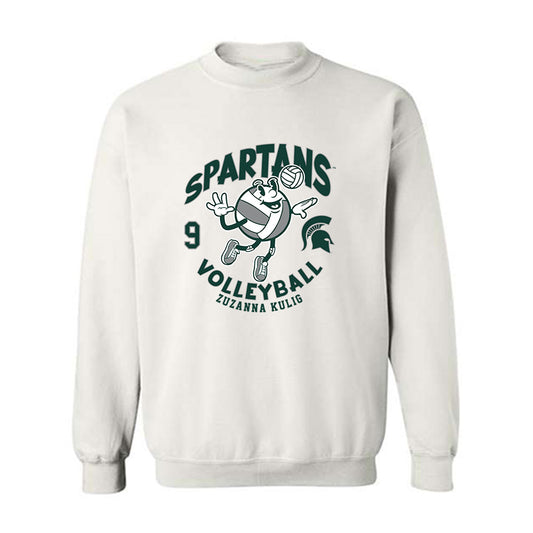 Michigan State - NCAA Women's Volleyball : Zuzanna Kulig - Fashion Shersey Crewneck Sweatshirt-0