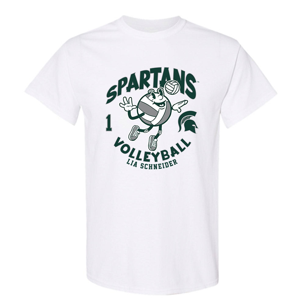 Michigan State - NCAA Women's Volleyball : Lia Schneider - Fashion Shersey T-Shirt-0