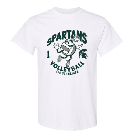 Michigan State - NCAA Women's Volleyball : Lia Schneider - Fashion Shersey T-Shirt-0
