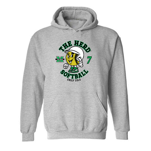 Marshall - NCAA Softball : Emily Cole - Hooded Sweatshirt Fashion Shersey