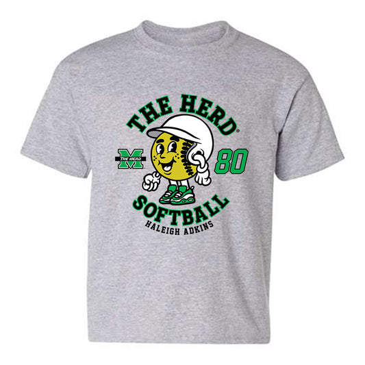 Marshall - NCAA Softball : Haleigh Adkins - Fashion Shersey Youth T-Shirt-0