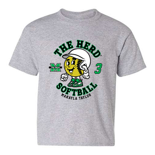 Marshall - NCAA Softball : Makayla Taylor - Fashion Shersey Youth T-Shirt-0