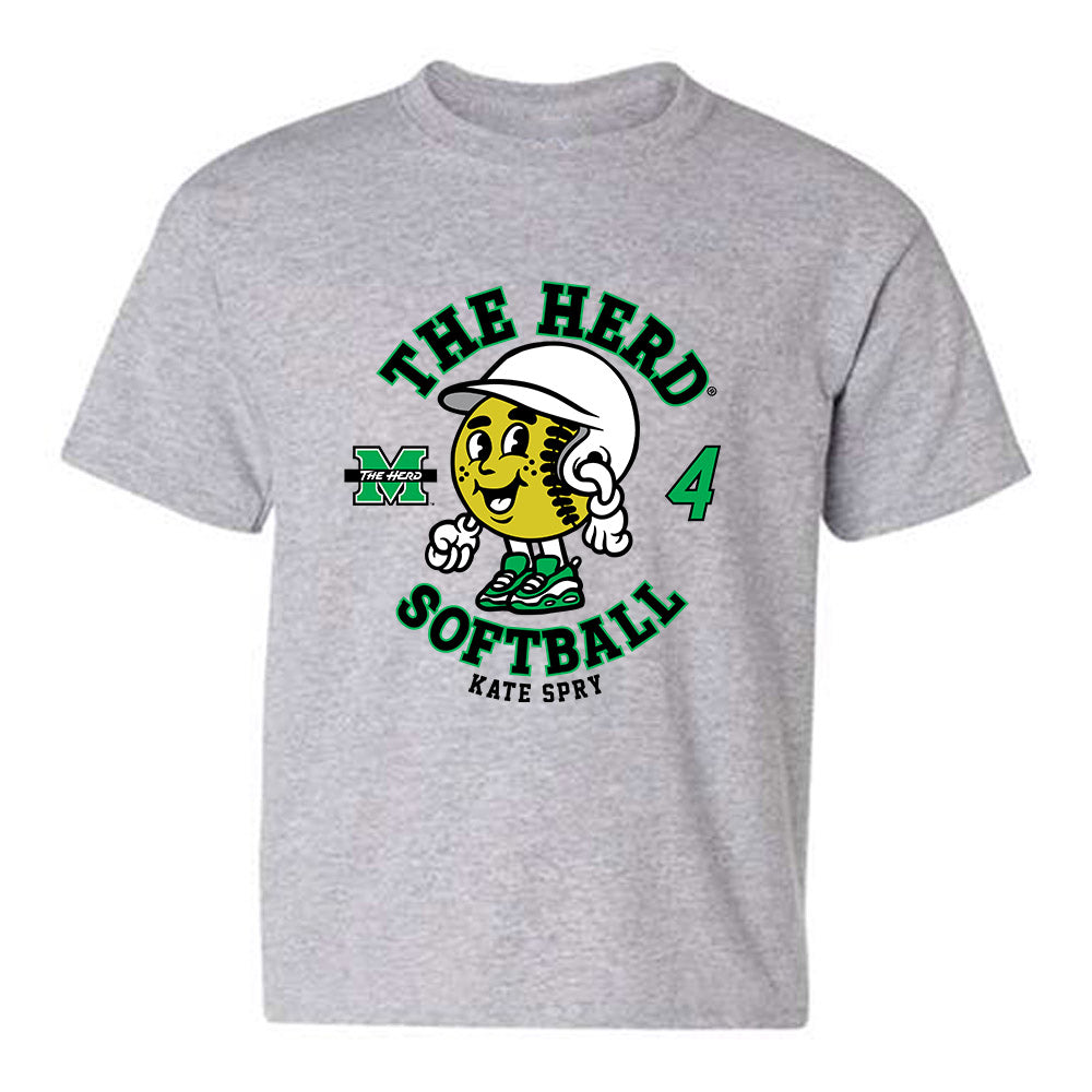 Marshall - NCAA Softball : Kate Spry - Fashion Shersey Youth T-Shirt-0