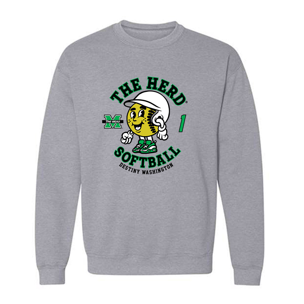 Marshall - NCAA Softball : Destiny Washington - Crewneck Sweatshirt Fashion Shersey