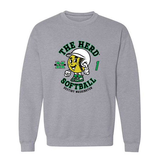 Marshall - NCAA Softball : Destiny Washington - Crewneck Sweatshirt Fashion Shersey