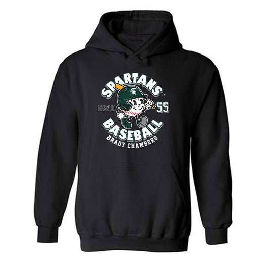 Michigan State - NCAA Baseball : Brady Chambers - Hooded Sweatshirt