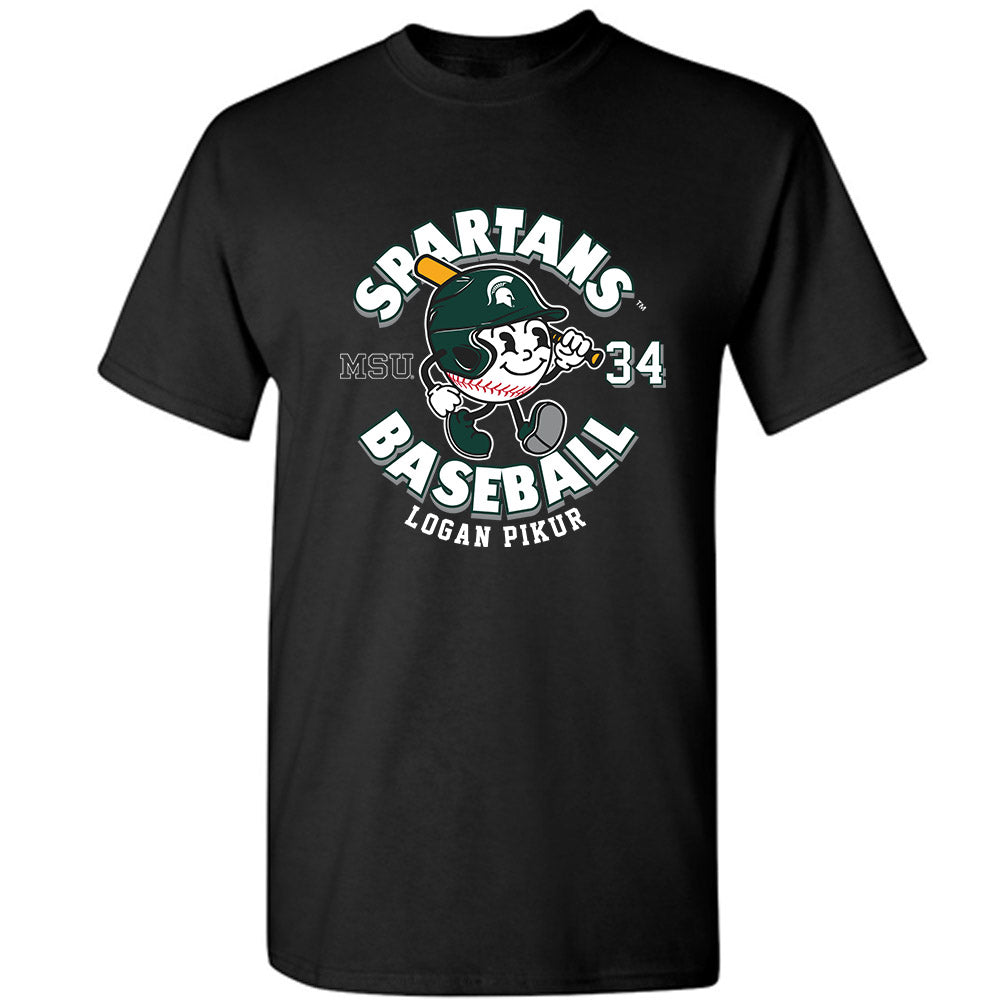 Michigan State - NCAA Baseball : Logan Pikur - T-Shirt