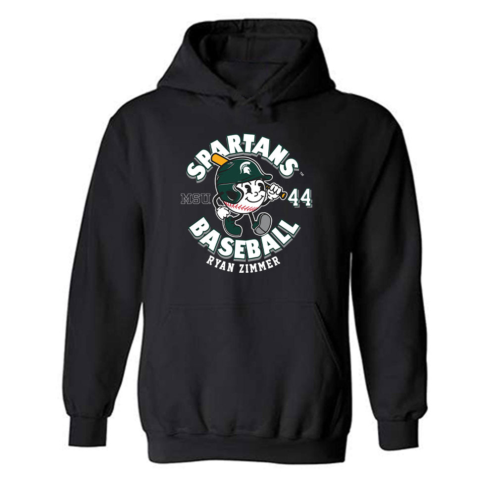 Michigan State - NCAA Baseball : Ryan Zimmer - Hooded Sweatshirt-0