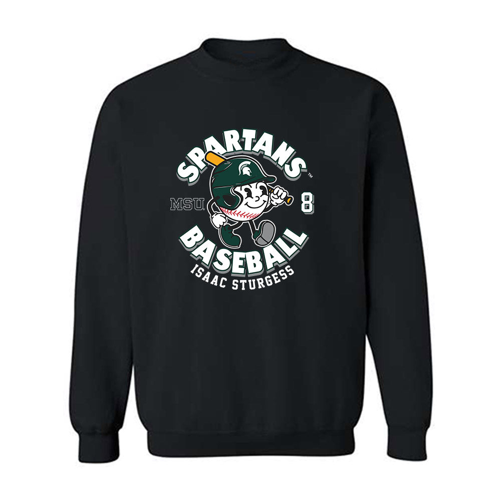 Michigan State - NCAA Baseball : Isaac Sturgess - Crewneck Sweatshirt-0