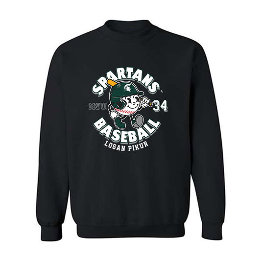 Michigan State - NCAA Baseball : Logan Pikur - Crewneck Sweatshirt