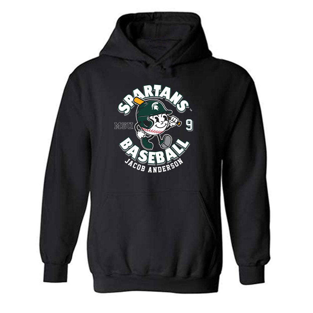 Michigan State - NCAA Baseball : Jacob Anderson - Hooded Sweatshirt