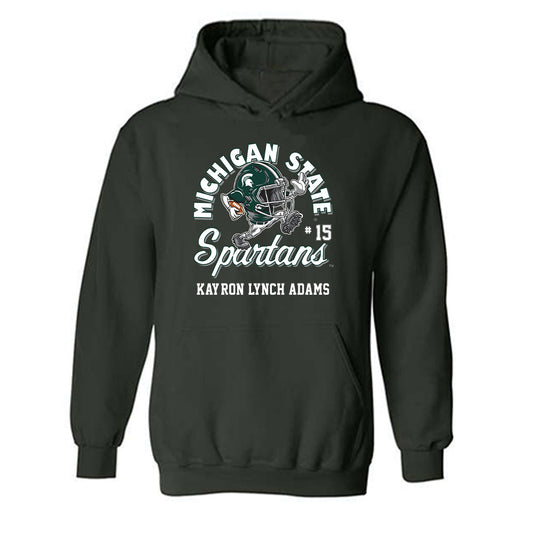 Michigan State - NCAA Football : Kay'Ron Lynch adams - Fashion Shersey Hooded Sweatshirt