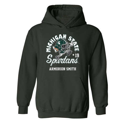 Michigan State - NCAA Football : Armorion Smith - Fashion Shersey Hooded Sweatshirt